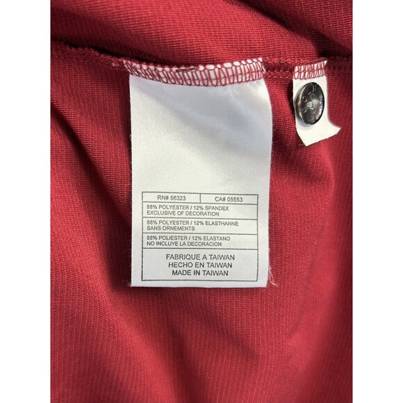 Oklahoma Sooners Polo Shirt Men's Large Red Nike Fit Dry OU Embroidered - Picture 9 of 9